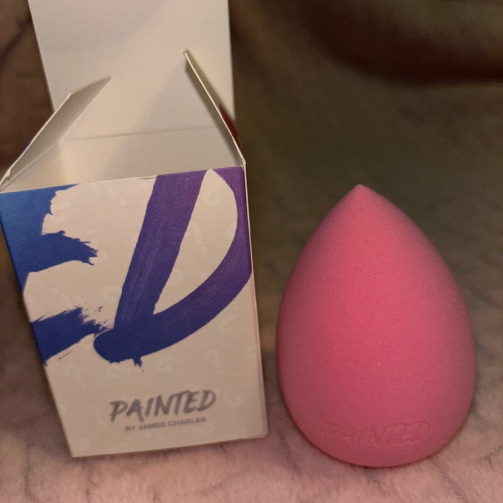 painted by james charles pink beauty blender